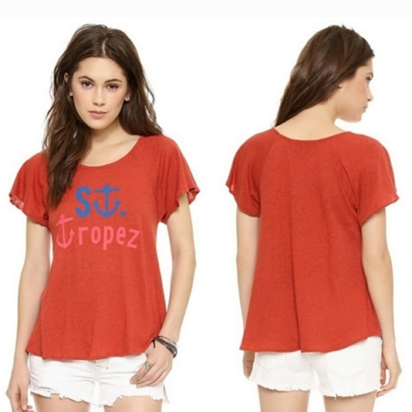 Wildfox nautical flutter tee. Worn maybe twice - Picture 1 of 4